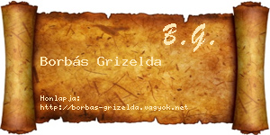 Borbás Grizelda névjegykártya